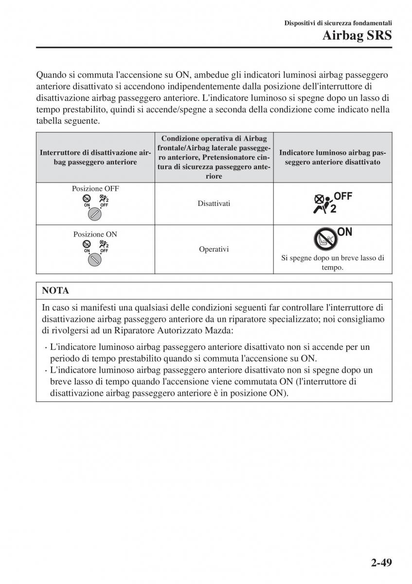 Mazda CX 3 manuale del proprietario / page 69