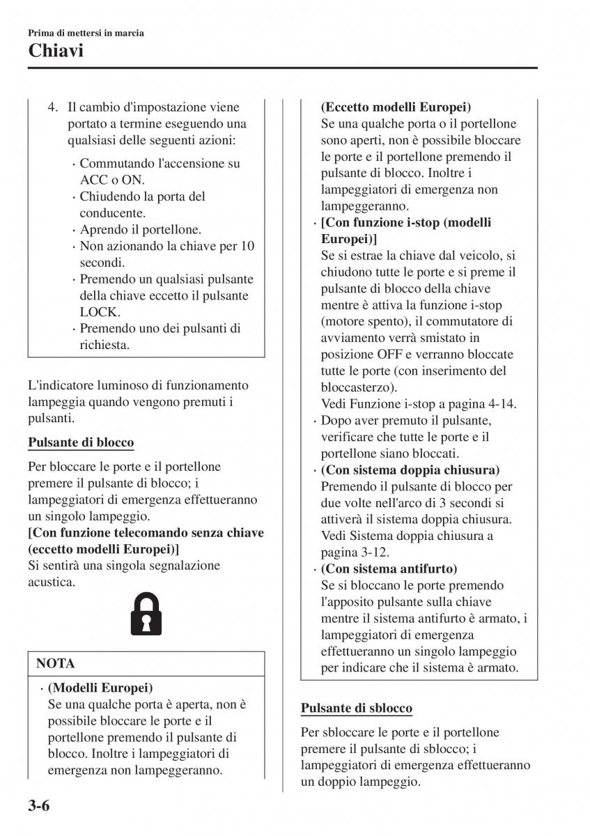 Mazda CX 3 manuale del proprietario / page 86