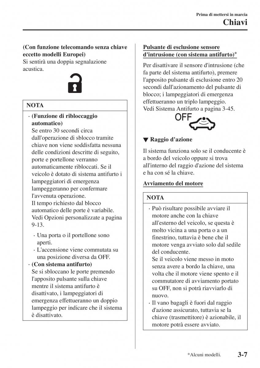 Mazda CX 3 manuale del proprietario / page 87