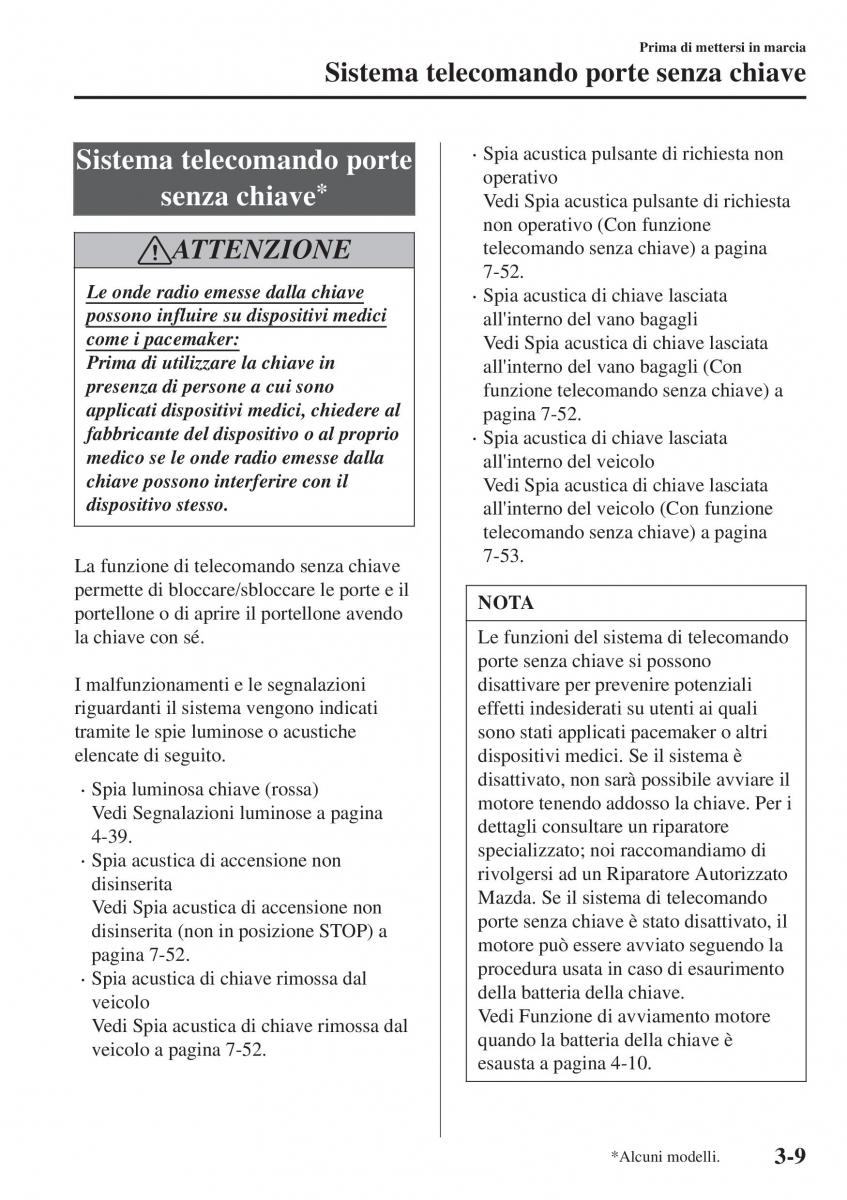 Mazda CX 3 manuale del proprietario / page 89