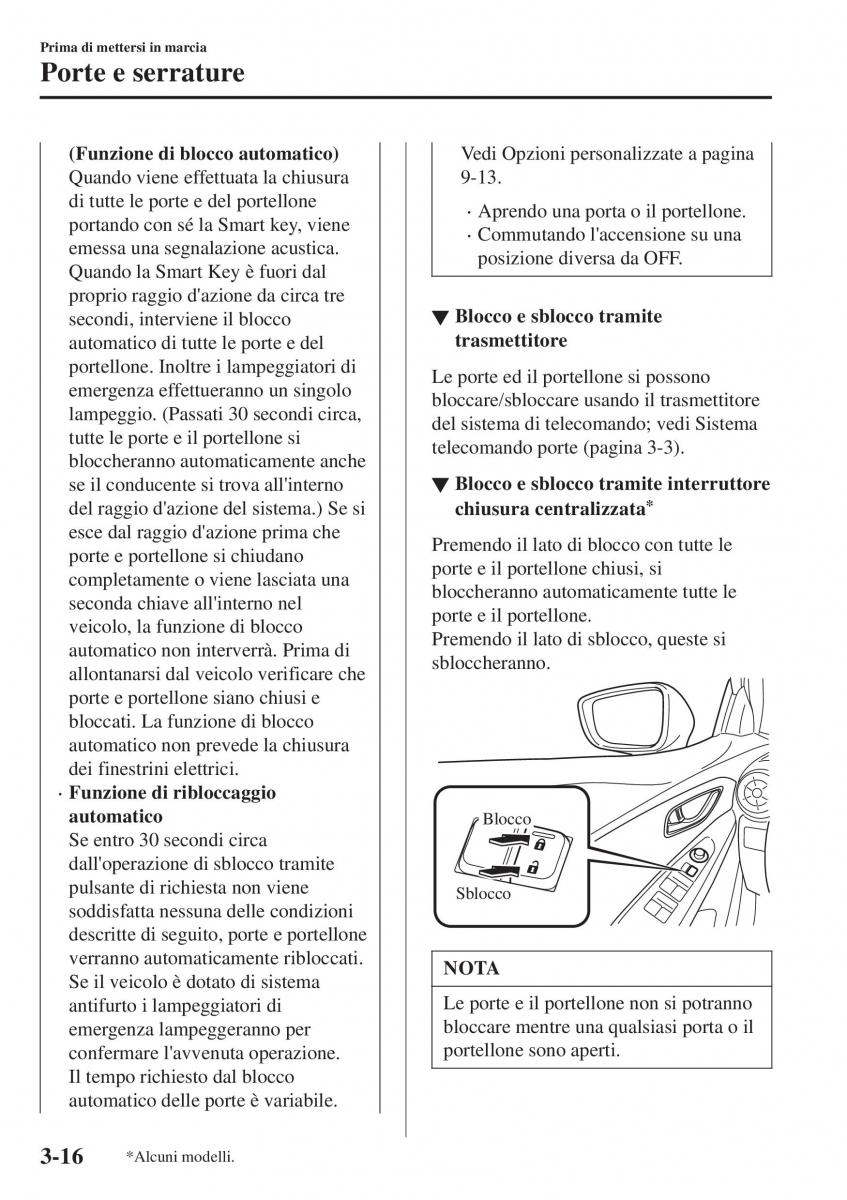 Mazda CX 3 manuale del proprietario / page 96