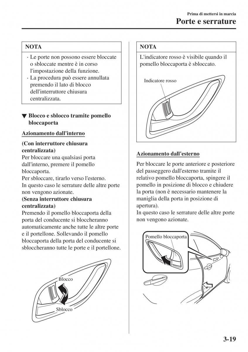 Mazda CX 3 manuale del proprietario / page 99