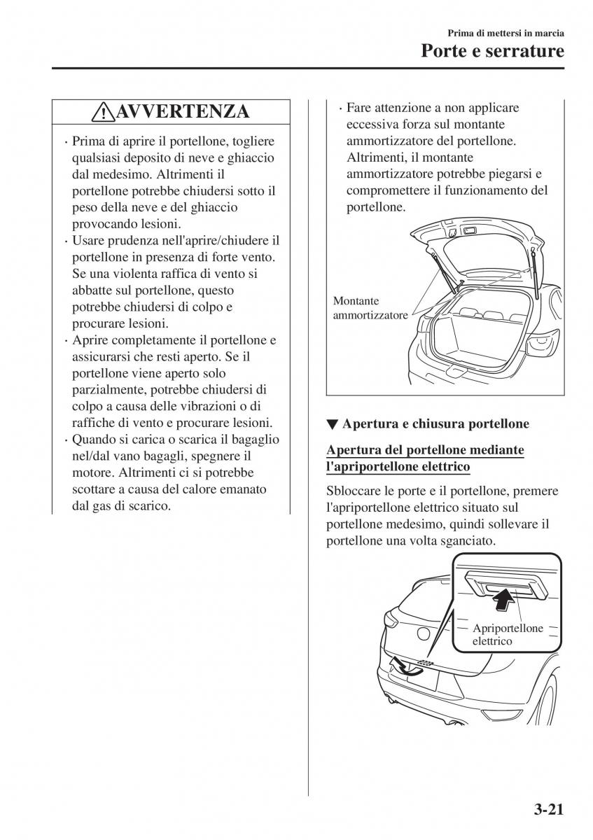 Mazda CX 3 manuale del proprietario / page 101