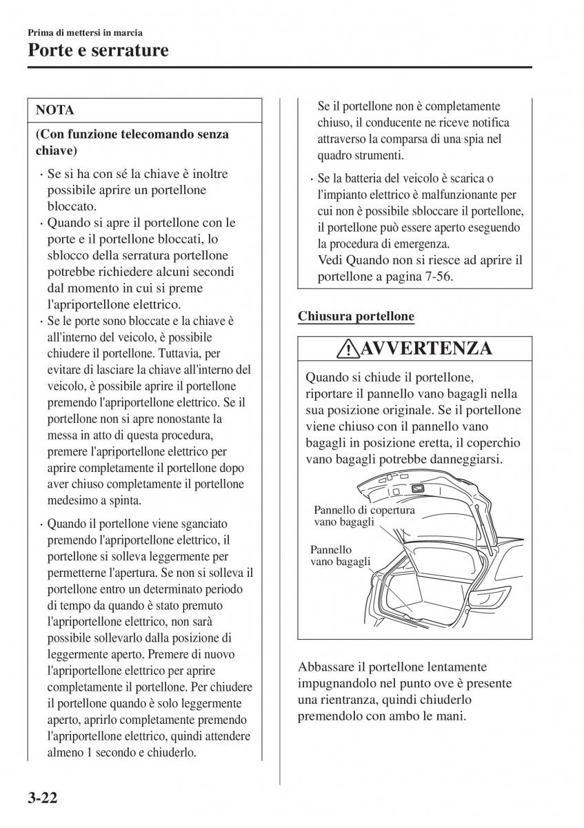 Mazda CX 3 manuale del proprietario / page 102