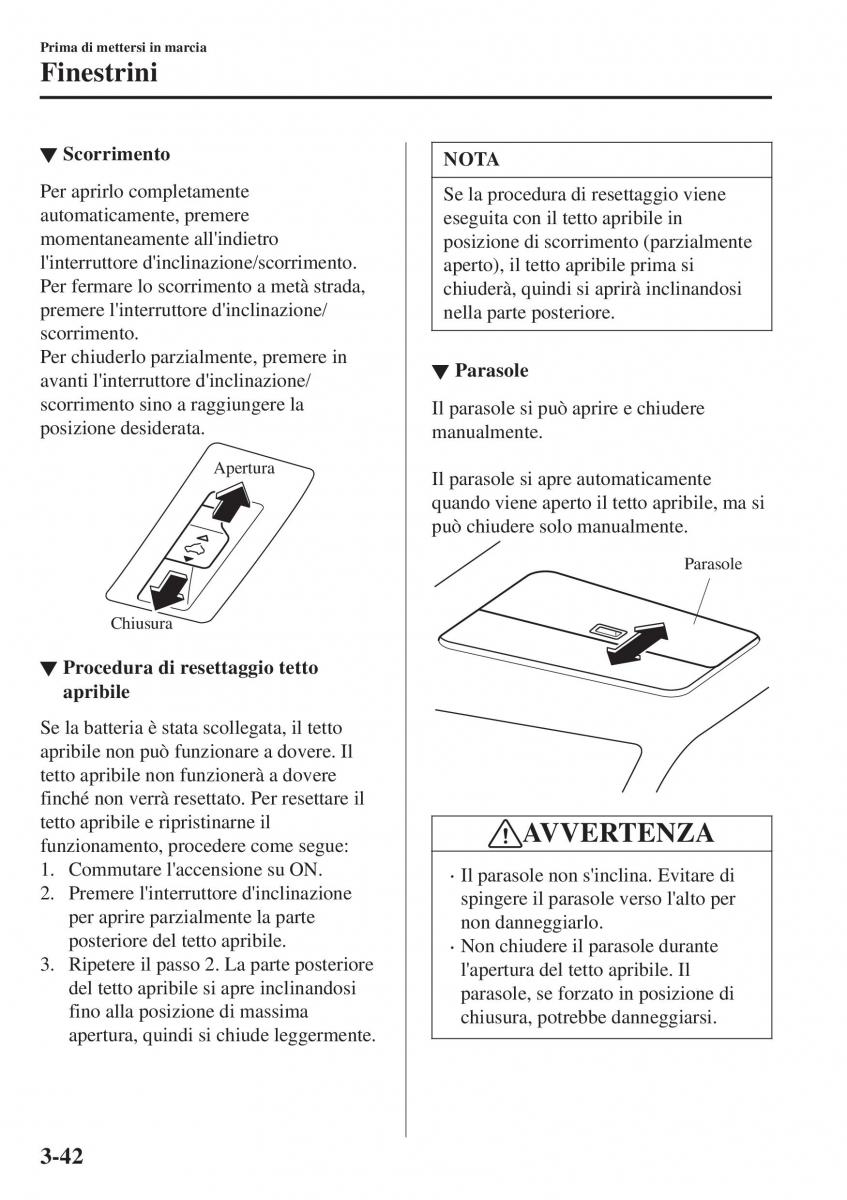 Mazda CX 3 manuale del proprietario / page 122