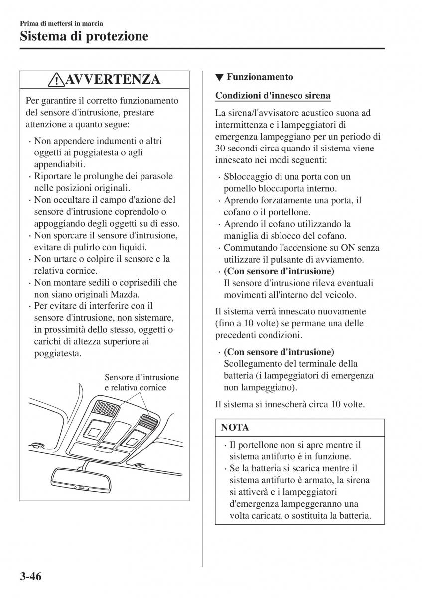 Mazda CX 3 manuale del proprietario / page 126