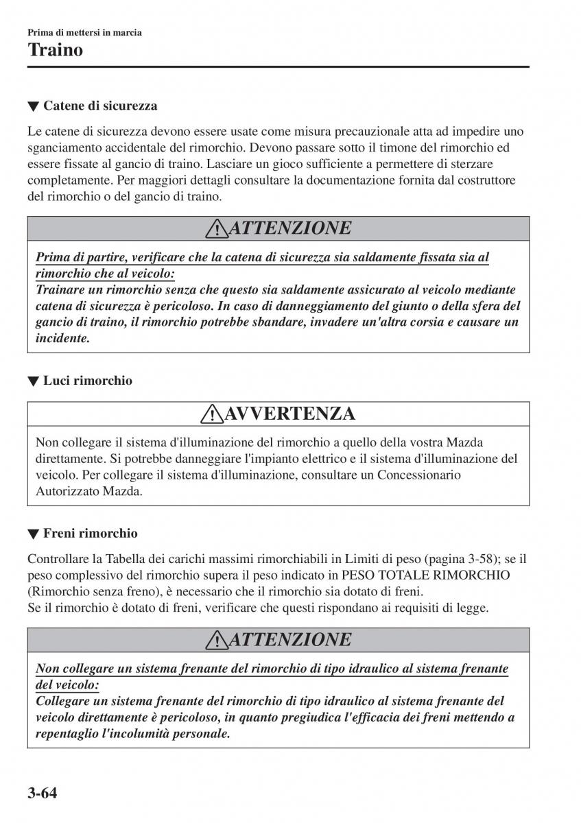 Mazda CX 3 manuale del proprietario / page 144