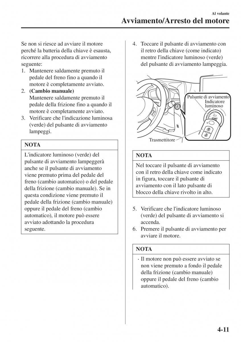 Mazda CX 3 manuale del proprietario / page 157