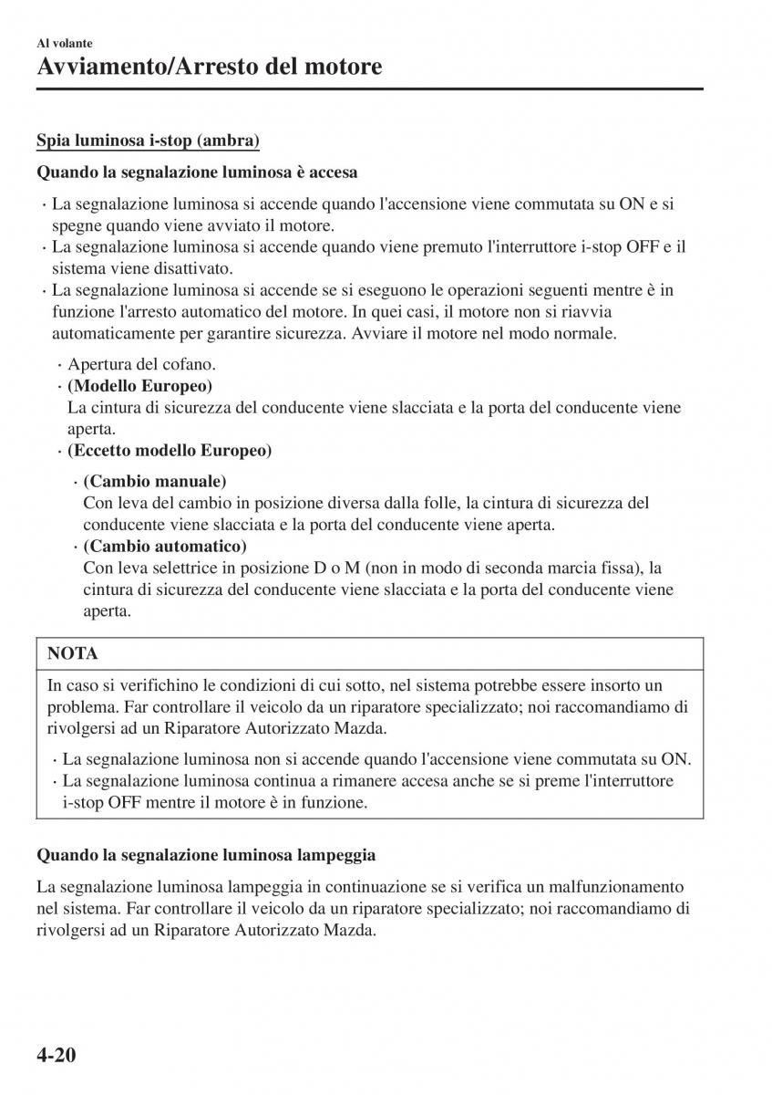 Mazda CX 3 manuale del proprietario / page 166