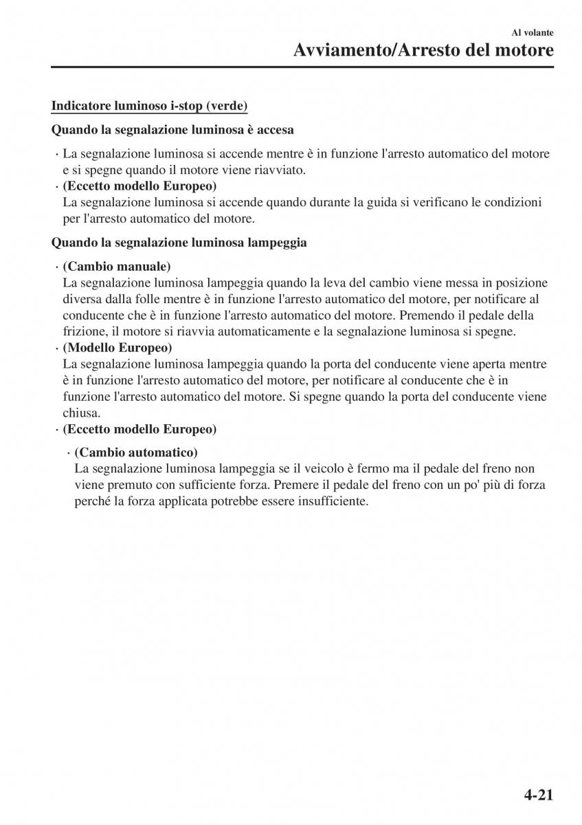 Mazda CX 3 manuale del proprietario / page 167