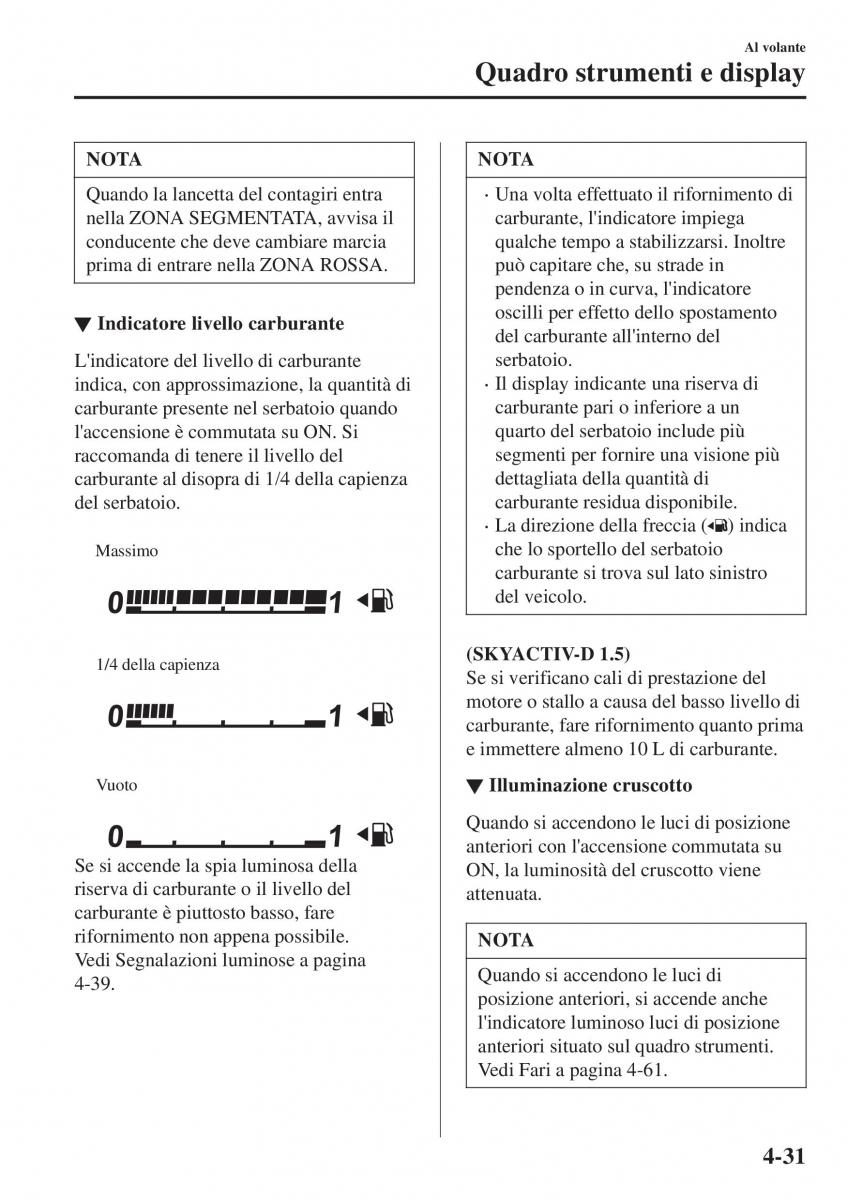 Mazda CX 3 manuale del proprietario / page 177