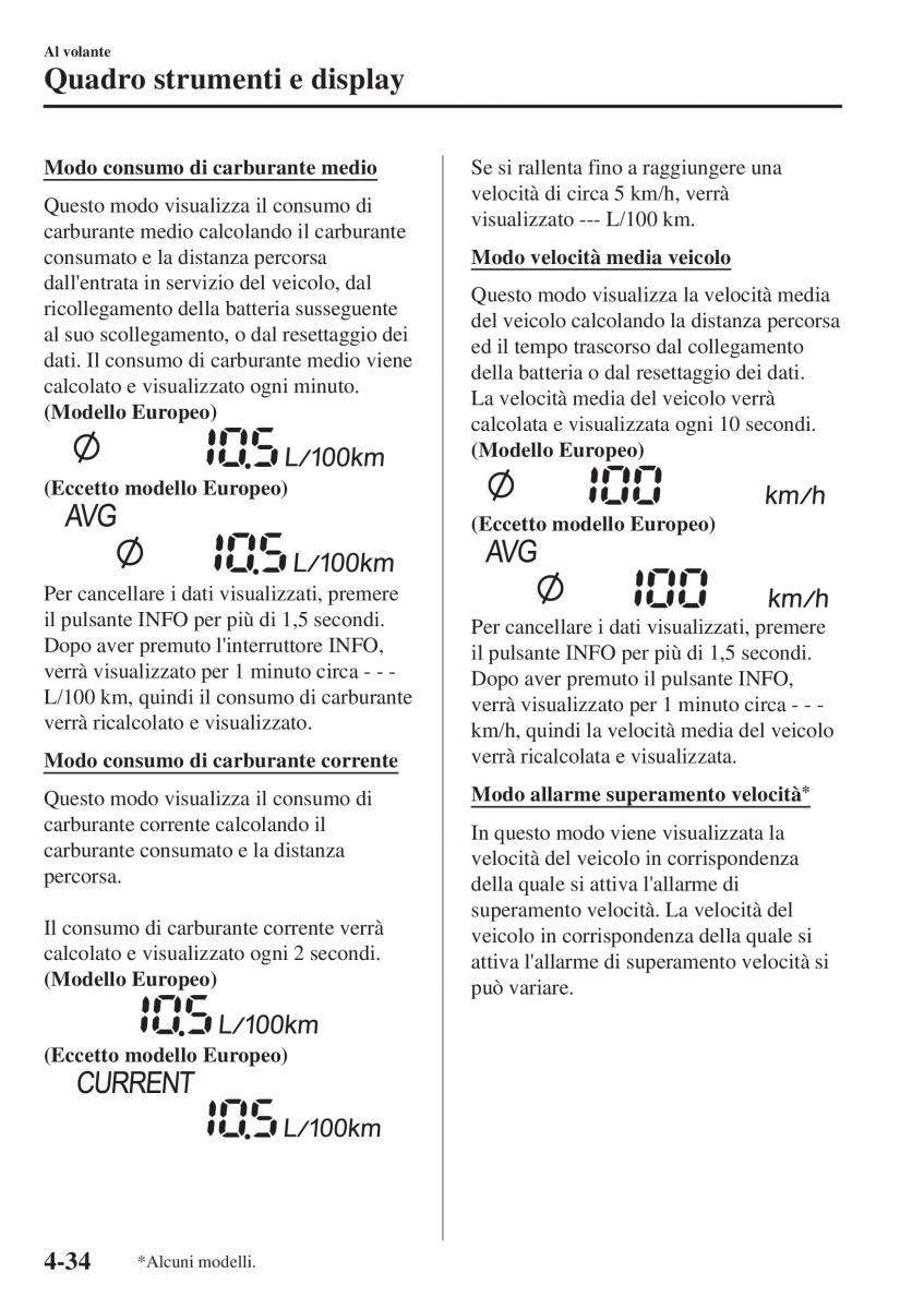 Mazda CX 3 manuale del proprietario / page 180