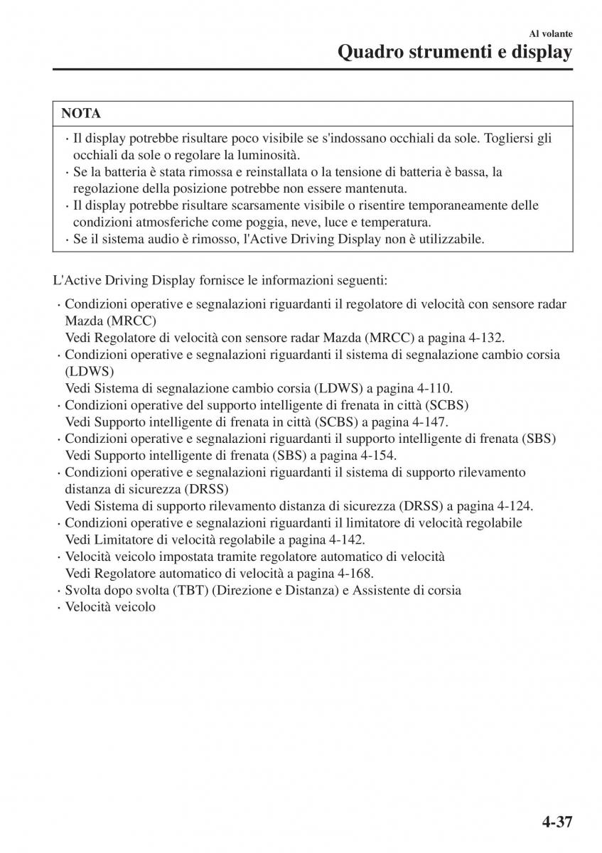 Mazda CX 3 manuale del proprietario / page 183