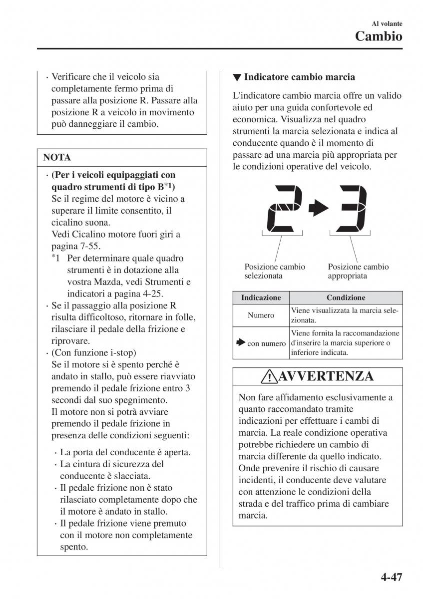 Mazda CX 3 manuale del proprietario / page 193