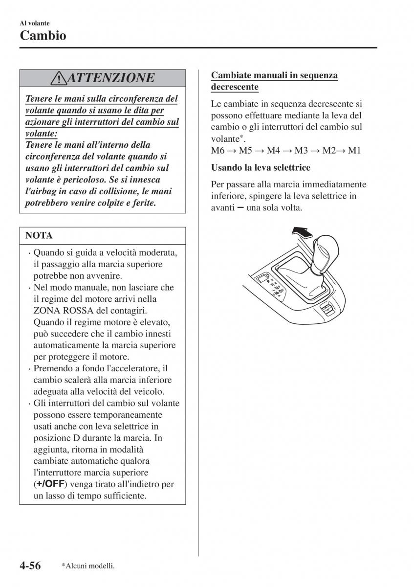 Mazda CX 3 manuale del proprietario / page 202