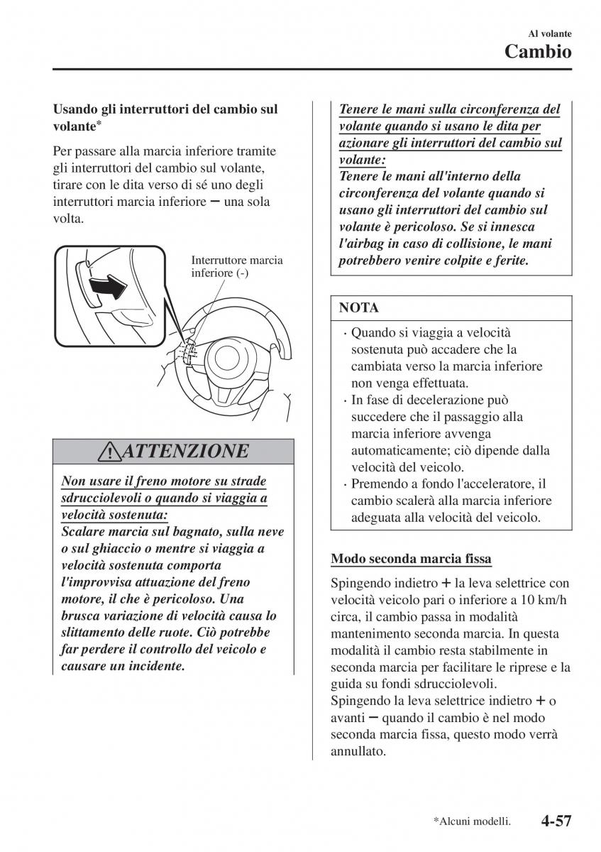 Mazda CX 3 manuale del proprietario / page 203