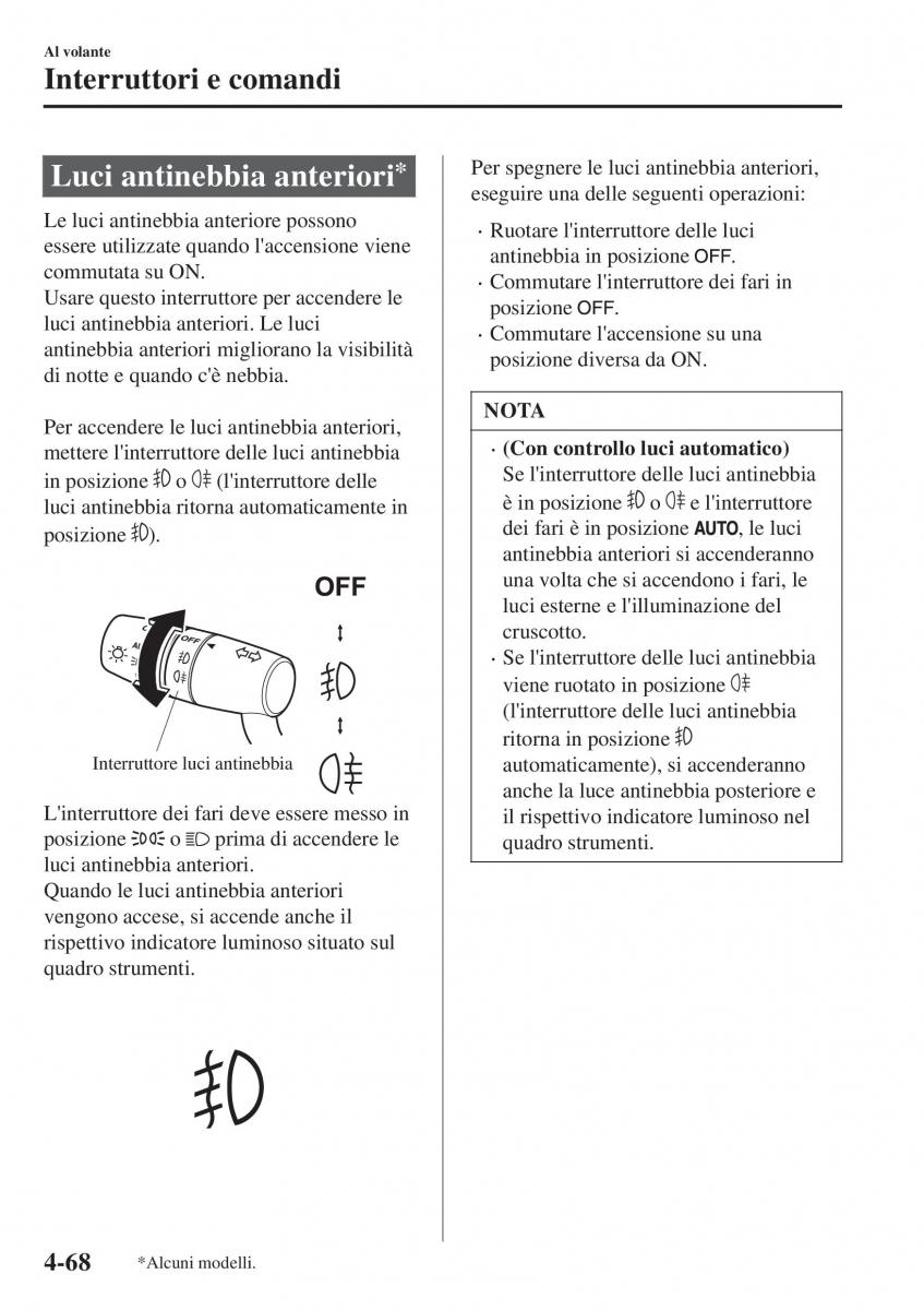 Mazda CX 3 manuale del proprietario / page 214