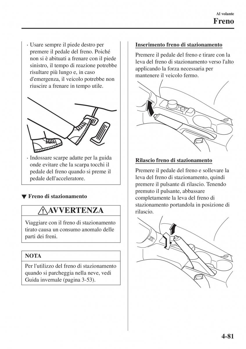 Mazda CX 3 manuale del proprietario / page 227