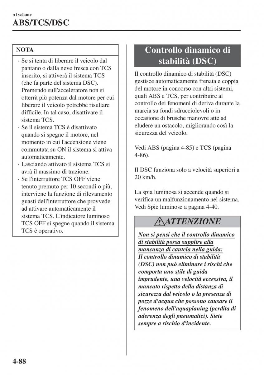 Mazda CX 3 manuale del proprietario / page 234