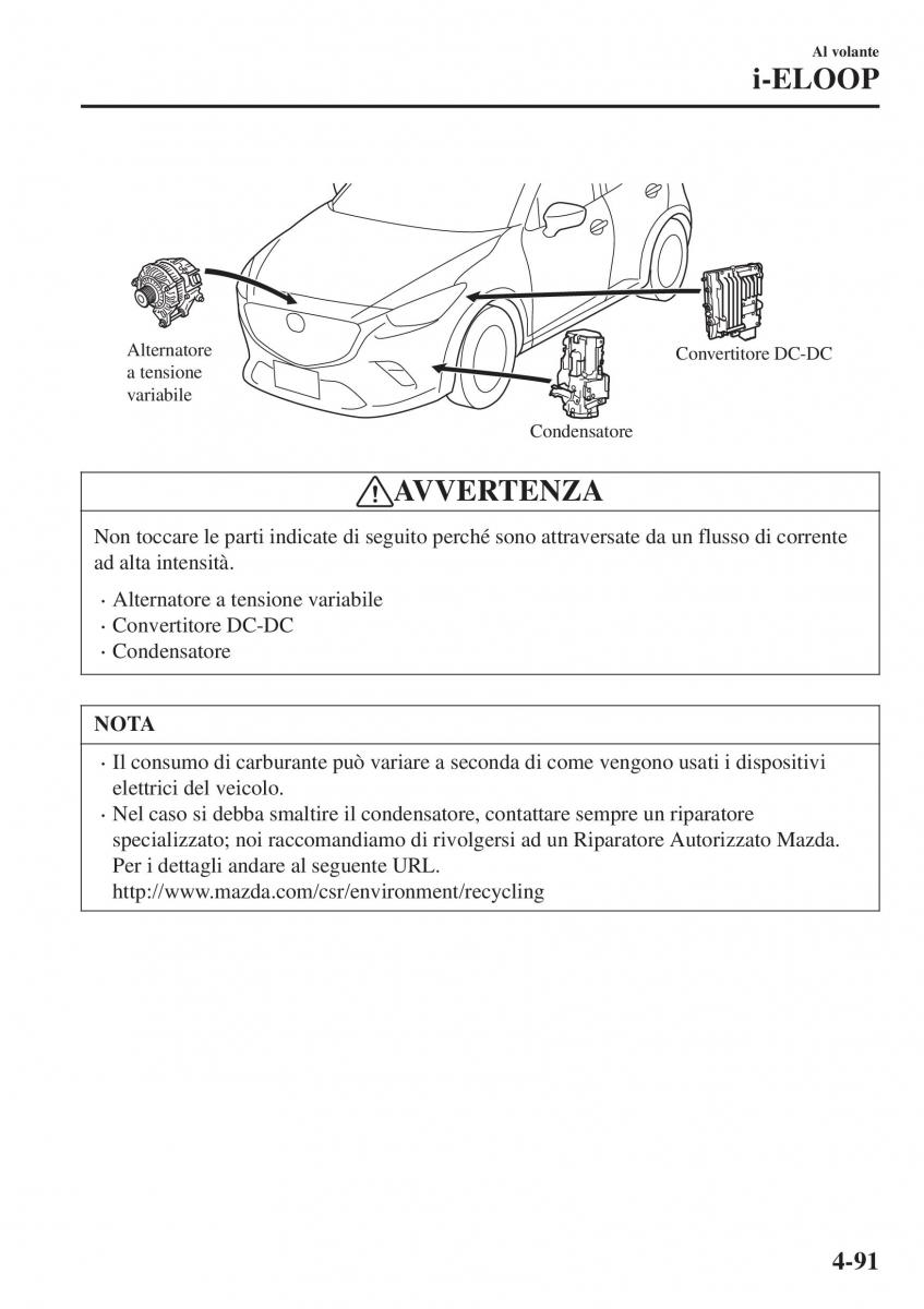 Mazda CX 3 manuale del proprietario / page 237