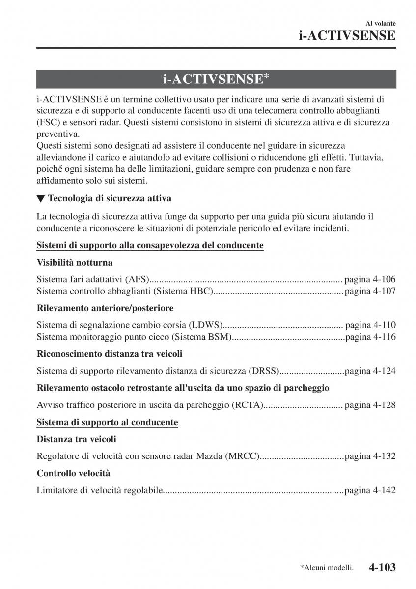 Mazda CX 3 manuale del proprietario / page 249