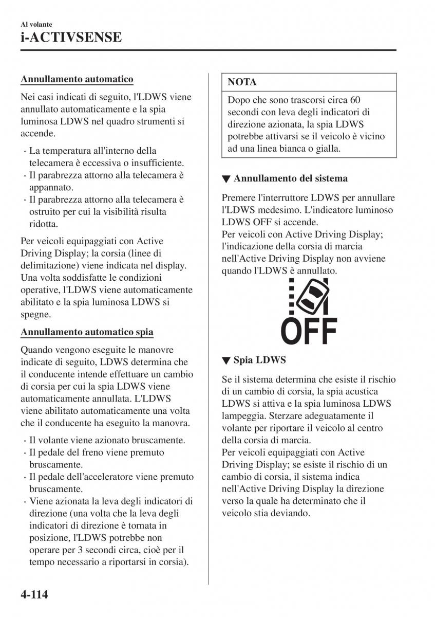 Mazda CX 3 manuale del proprietario / page 260