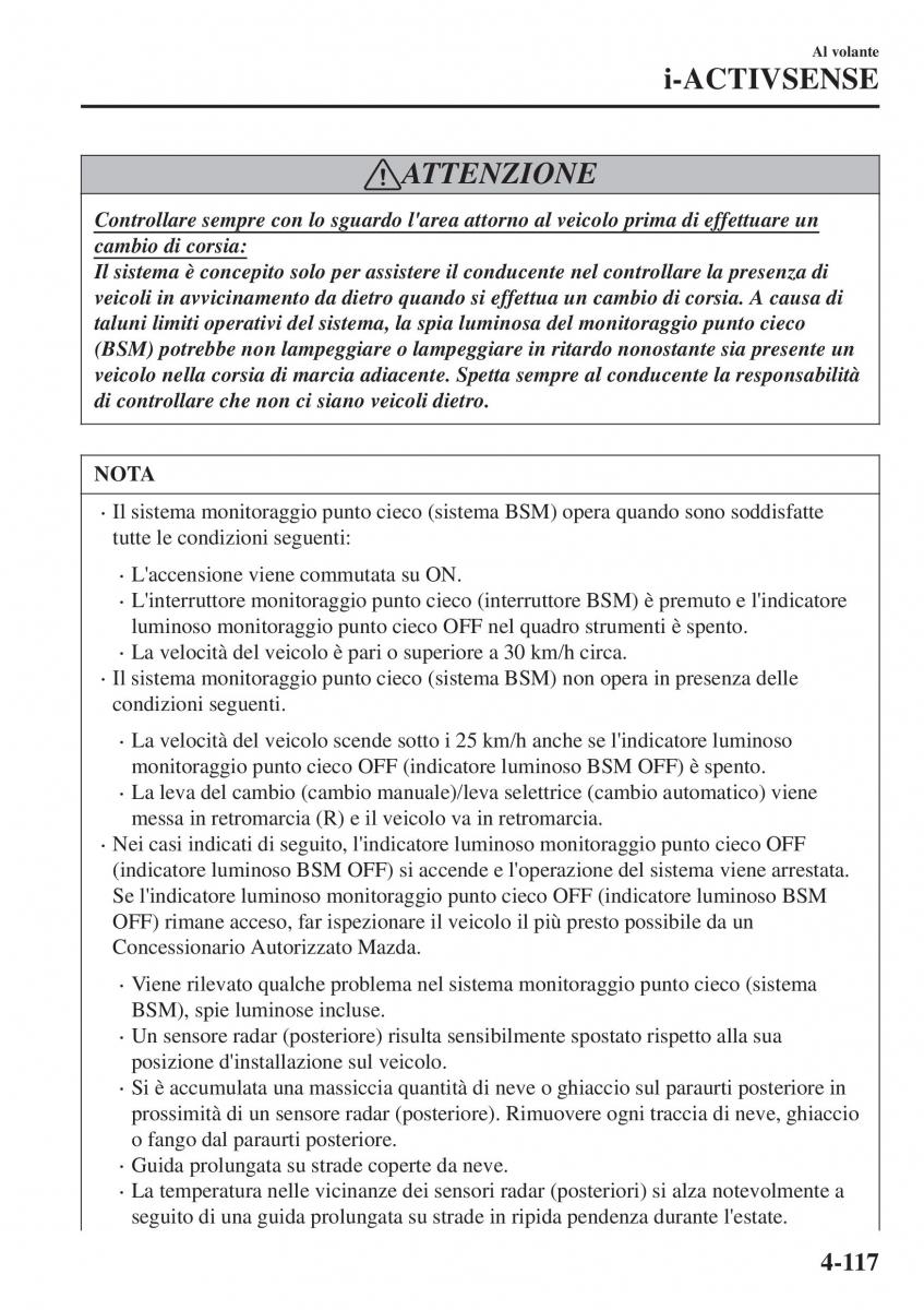 Mazda CX 3 manuale del proprietario / page 263