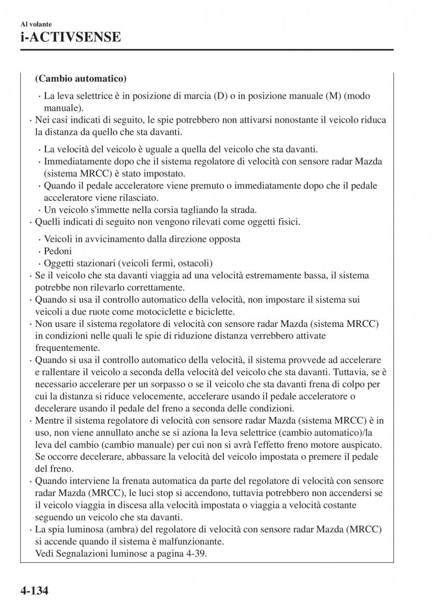 Mazda CX 3 manuale del proprietario / page 280