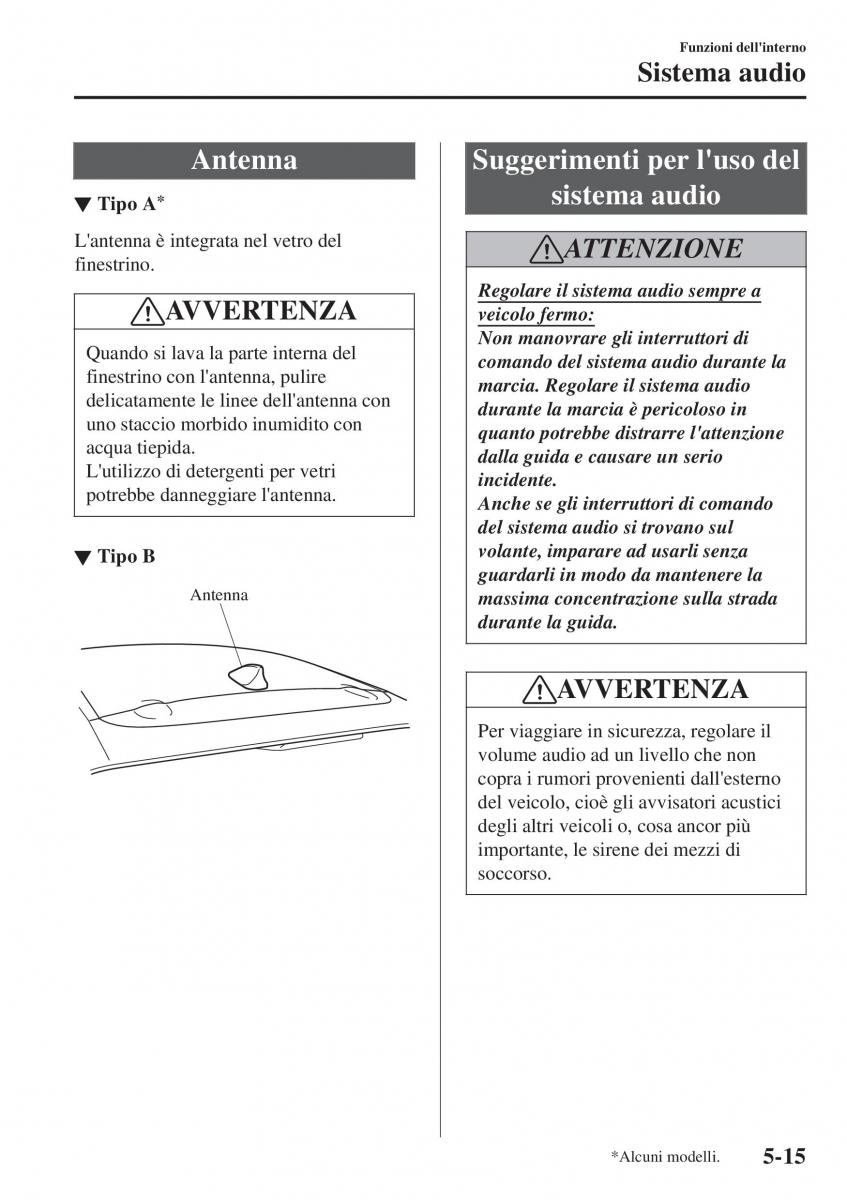 Mazda CX 3 manuale del proprietario / page 355