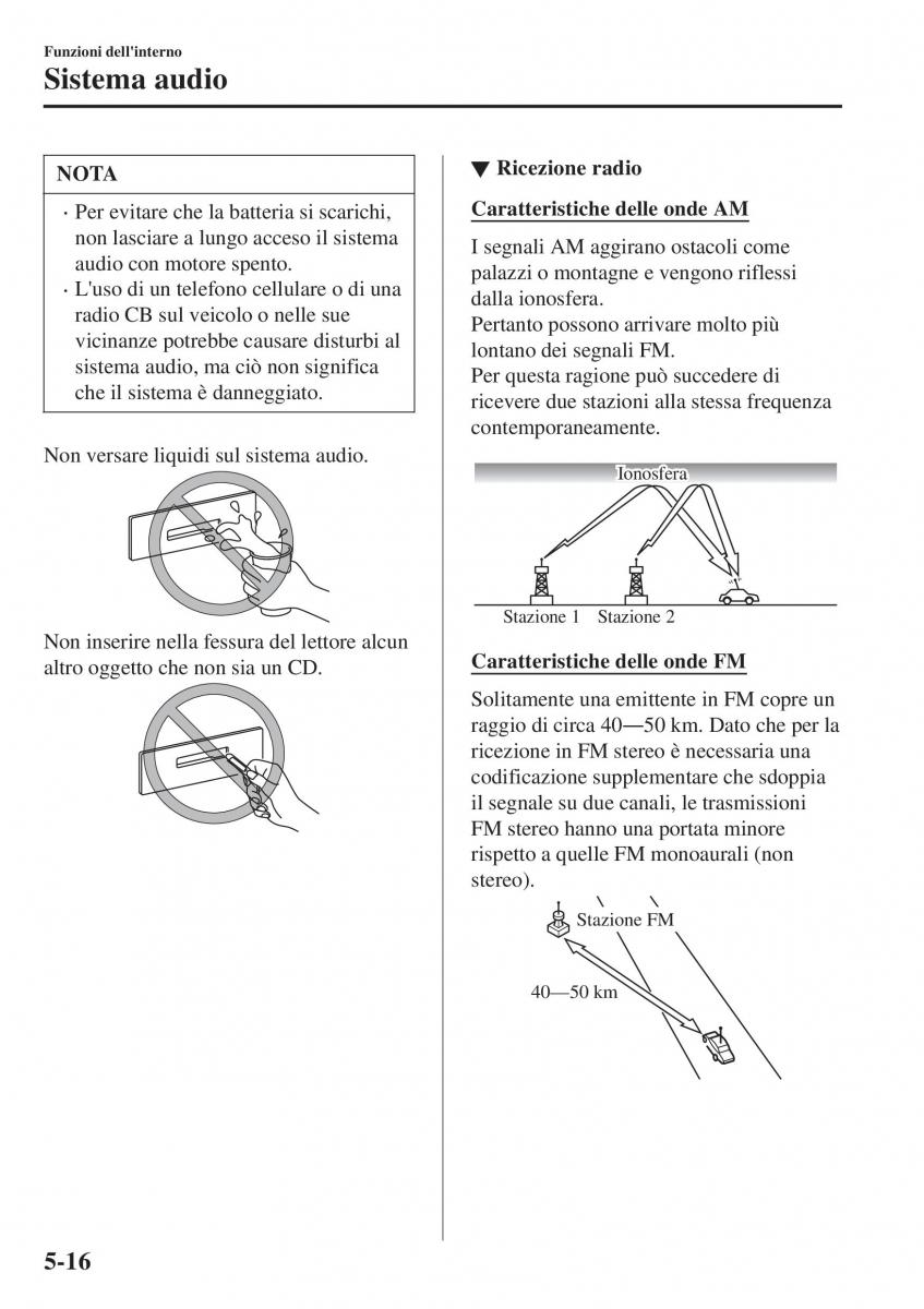 Mazda CX 3 manuale del proprietario / page 356