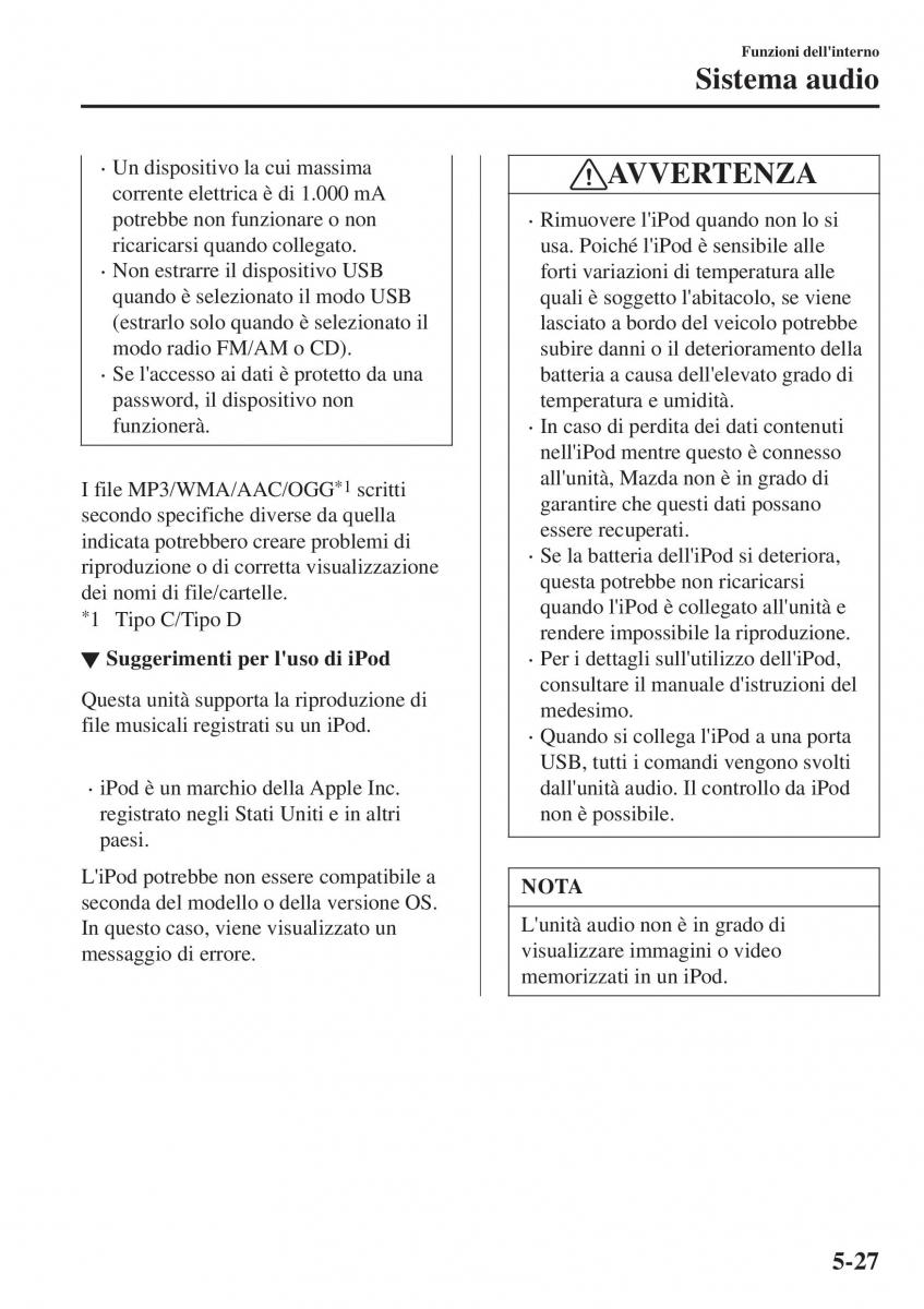 Mazda CX 3 manuale del proprietario / page 367