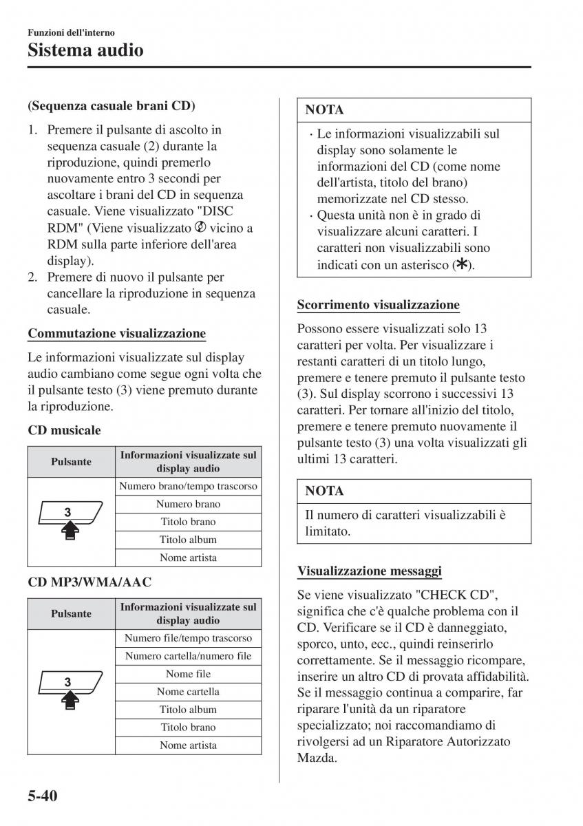 Mazda CX 3 manuale del proprietario / page 380