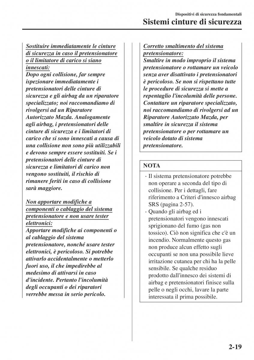 Mazda CX 3 manuale del proprietario / page 39