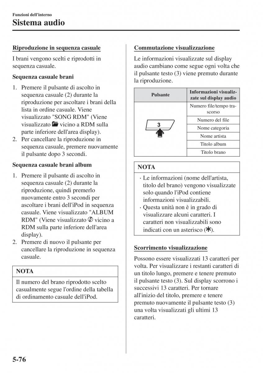 Mazda CX 3 manuale del proprietario / page 416