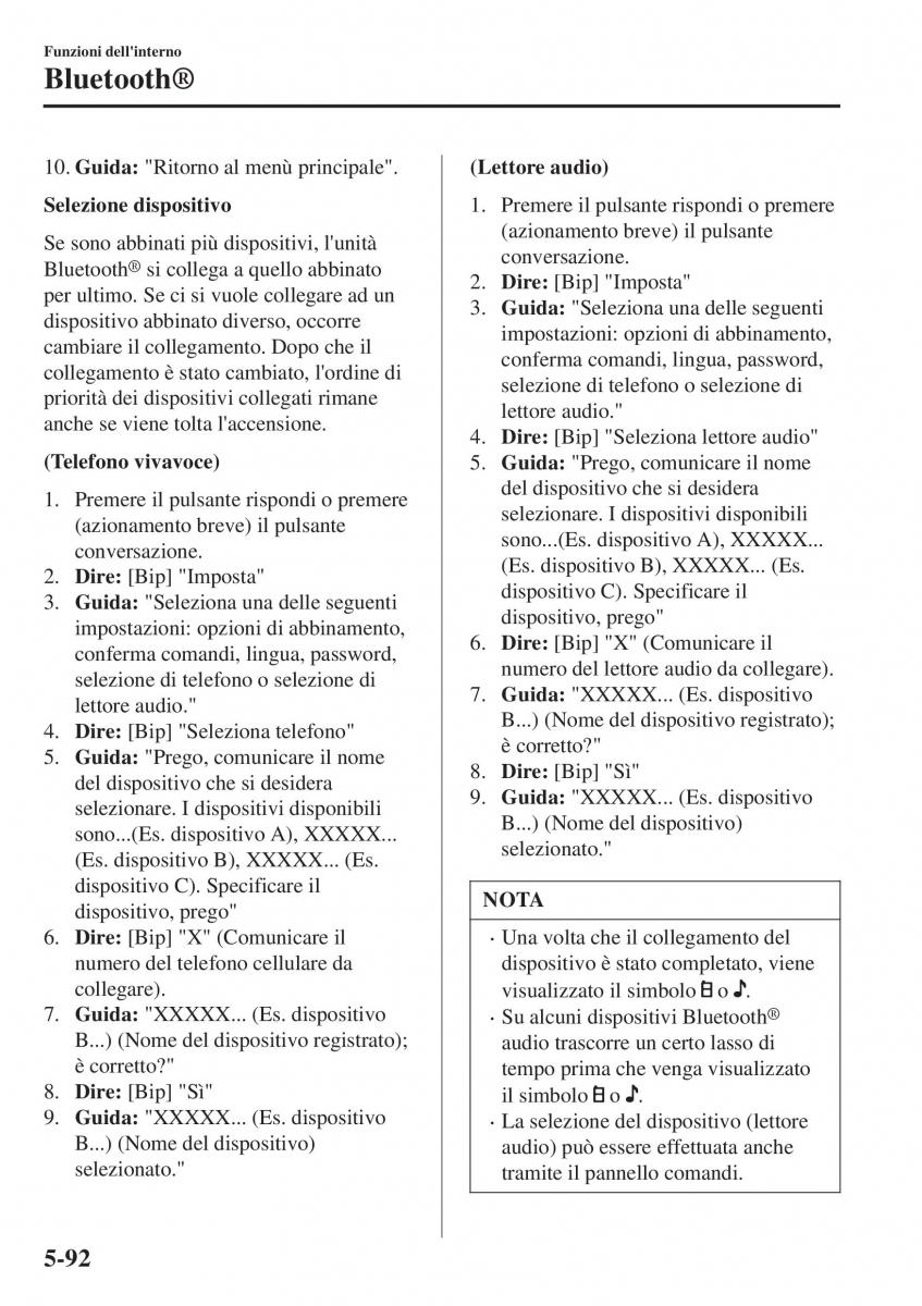 Mazda CX 3 manuale del proprietario / page 432