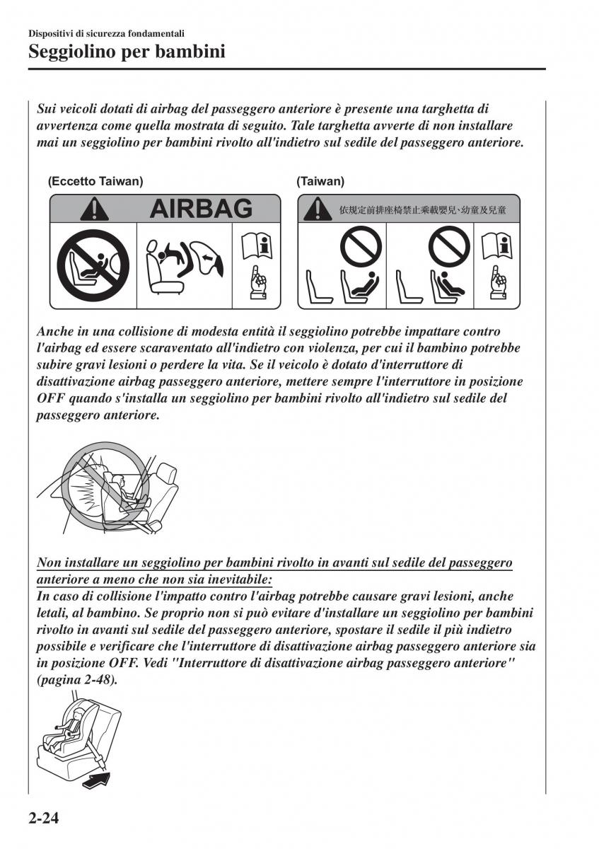 Mazda CX 3 manuale del proprietario / page 44