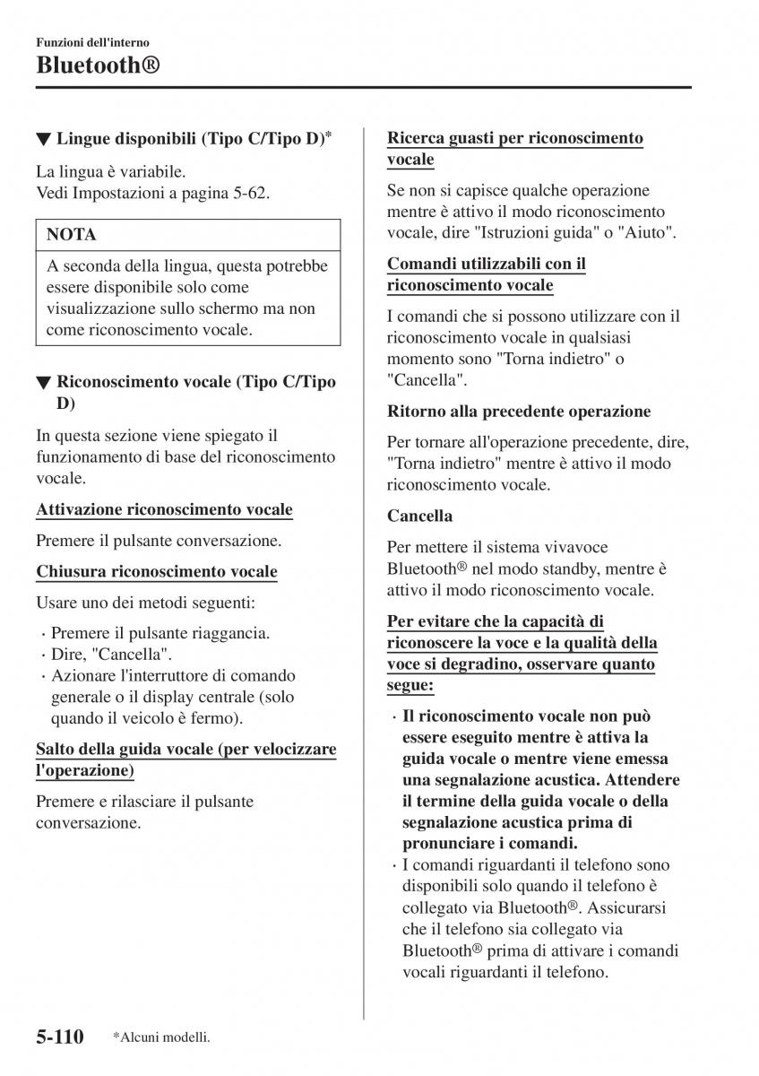 Mazda CX 3 manuale del proprietario / page 450