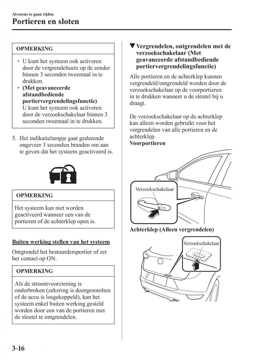 Mazda CX 3 handleiding / page 98