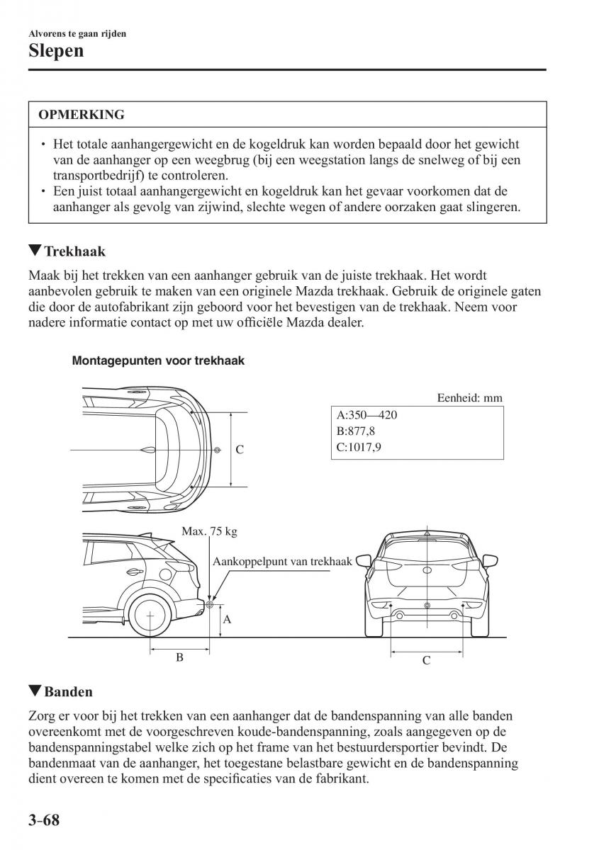 Mazda CX 3 handleiding / page 150