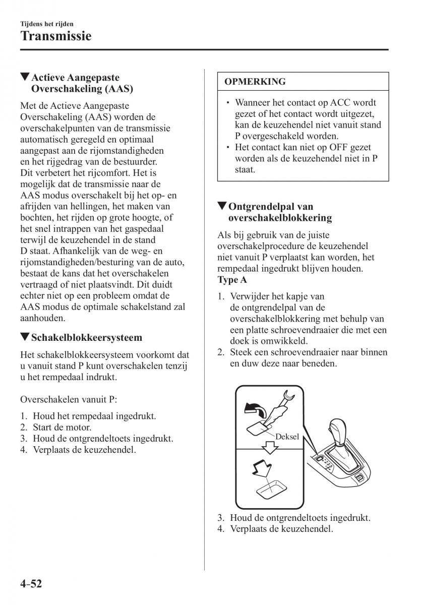 Mazda CX 3 handleiding / page 206