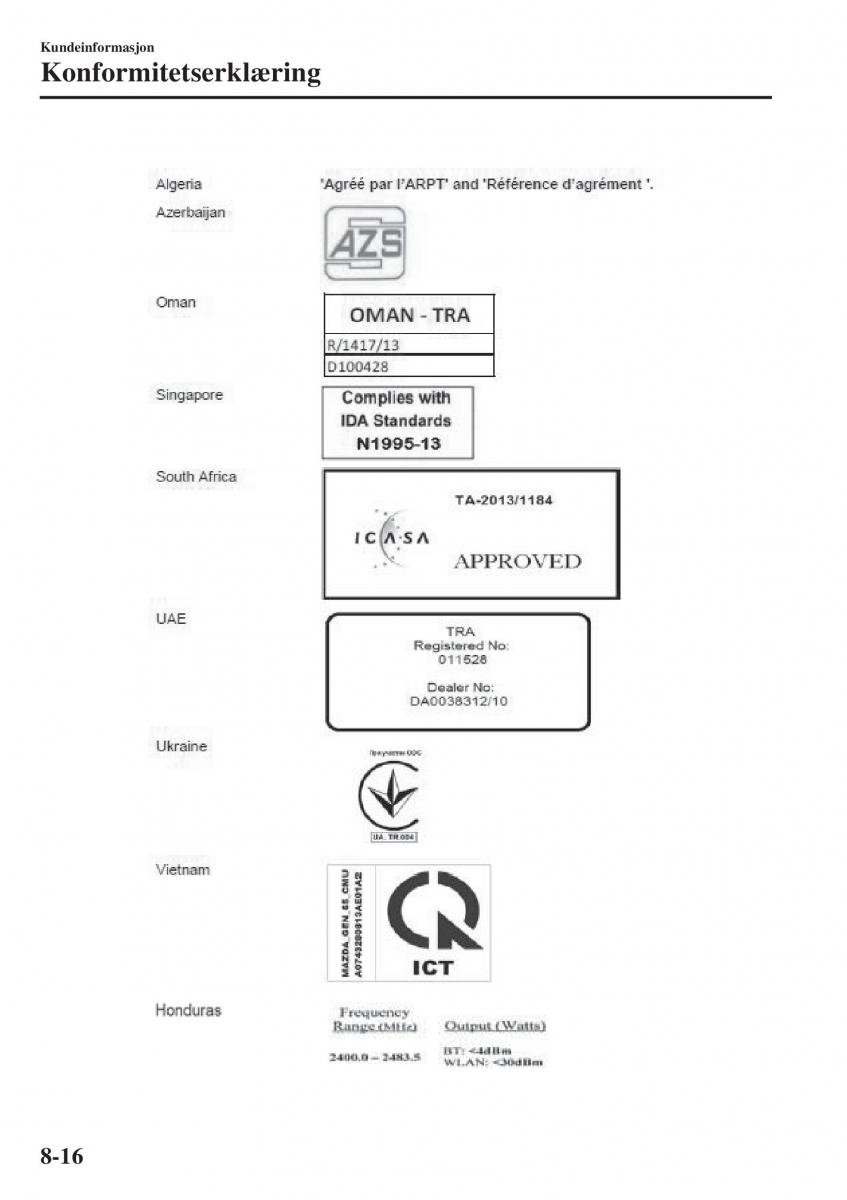 Mazda CX 3 bruksanvisningen / page 596