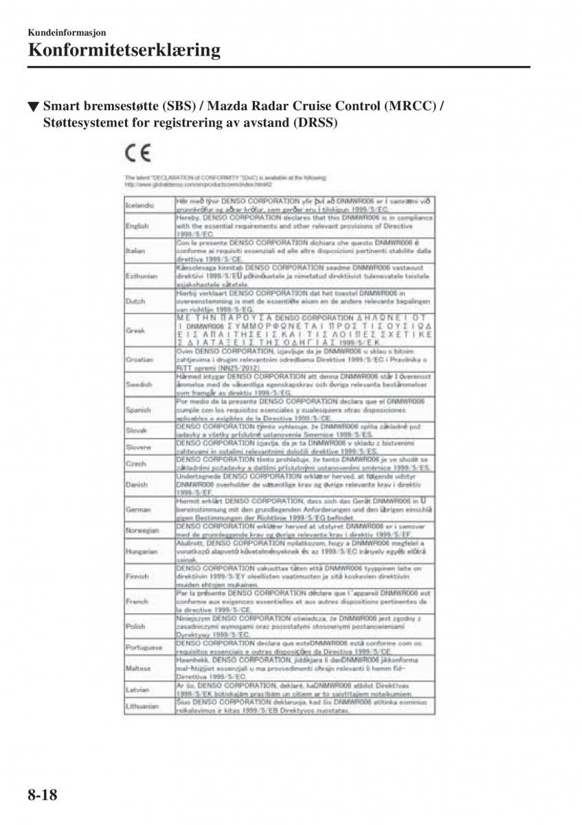 Mazda CX 3 bruksanvisningen / page 598