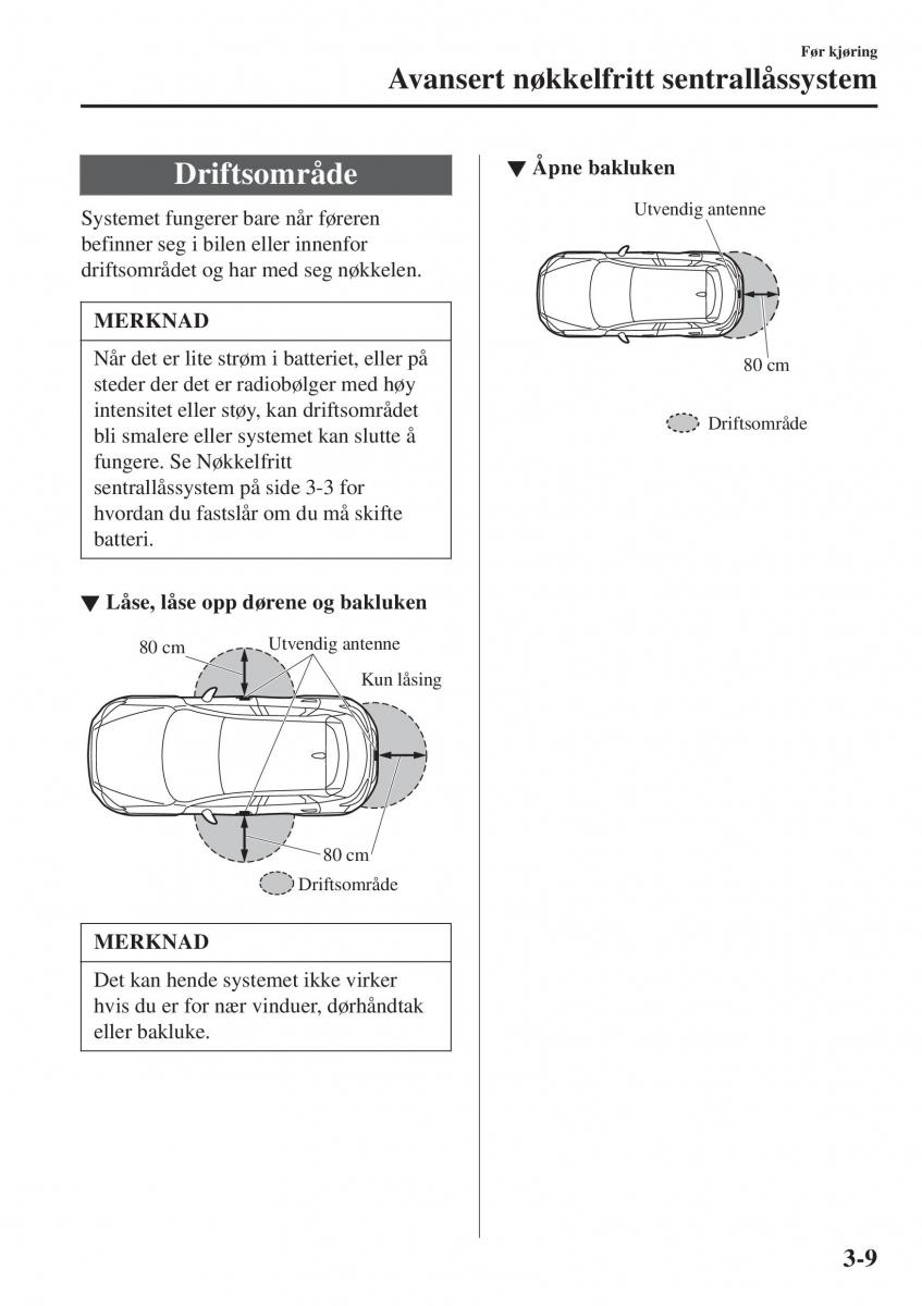 Mazda CX 3 bruksanvisningen / page 83