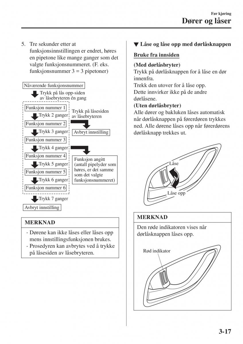 Mazda CX 3 bruksanvisningen / page 91