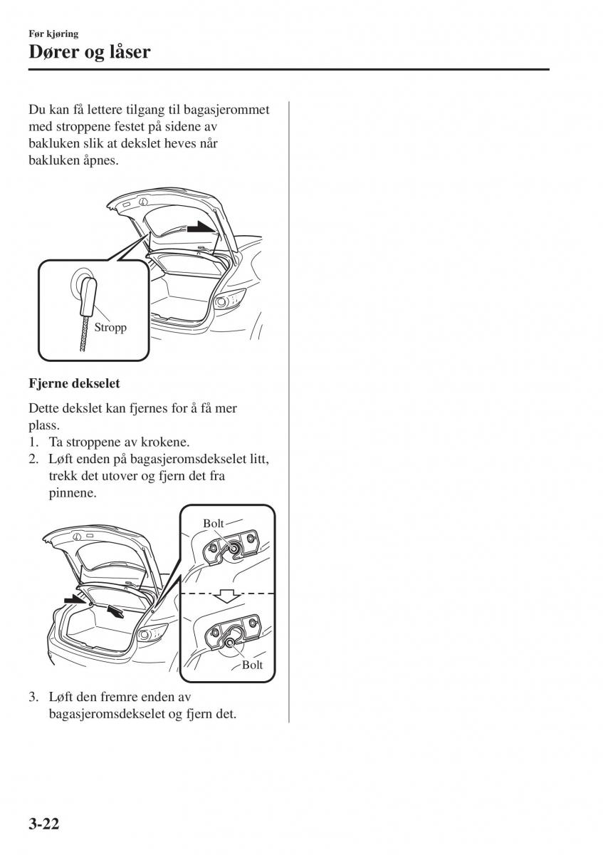 Mazda CX 3 bruksanvisningen / page 96