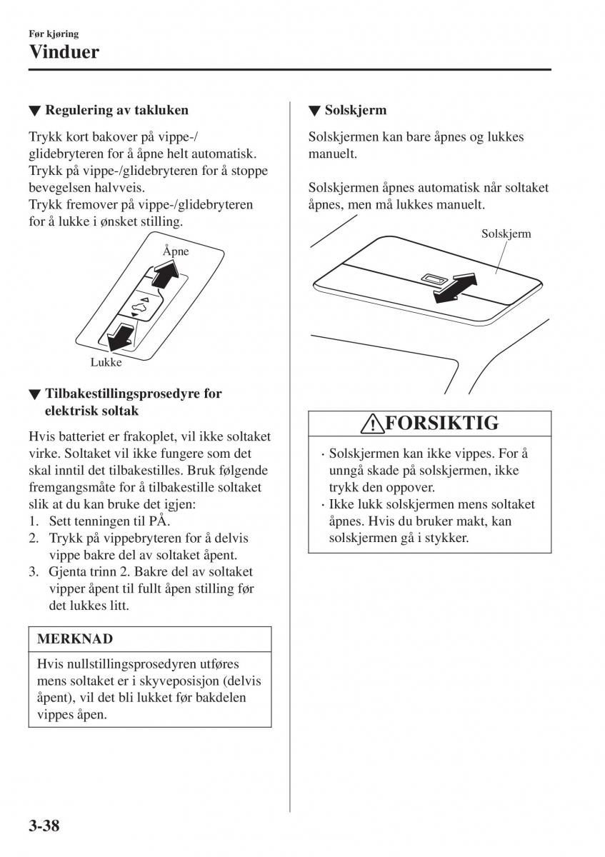 Mazda CX 3 bruksanvisningen / page 112