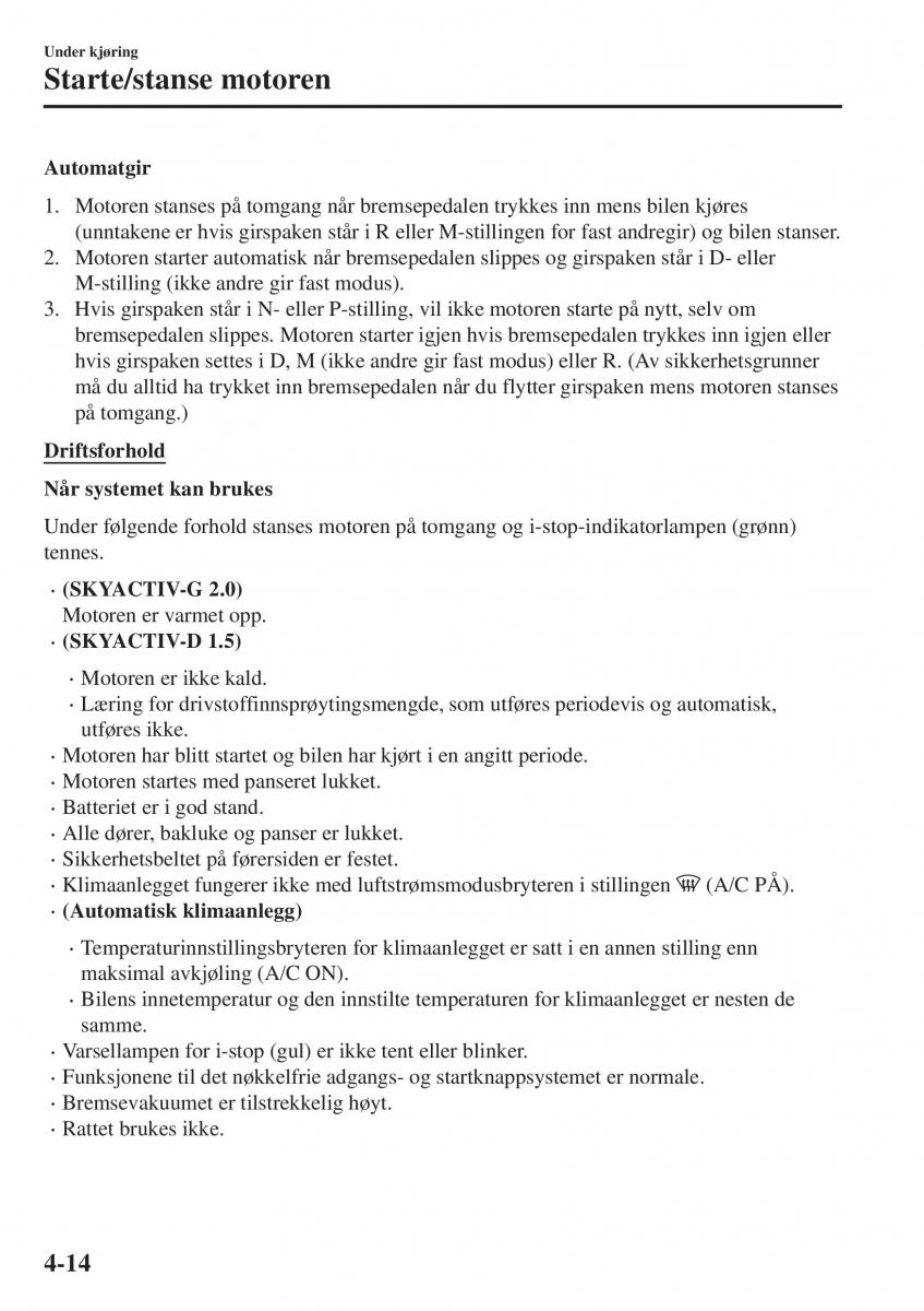 Mazda CX 3 bruksanvisningen / page 148