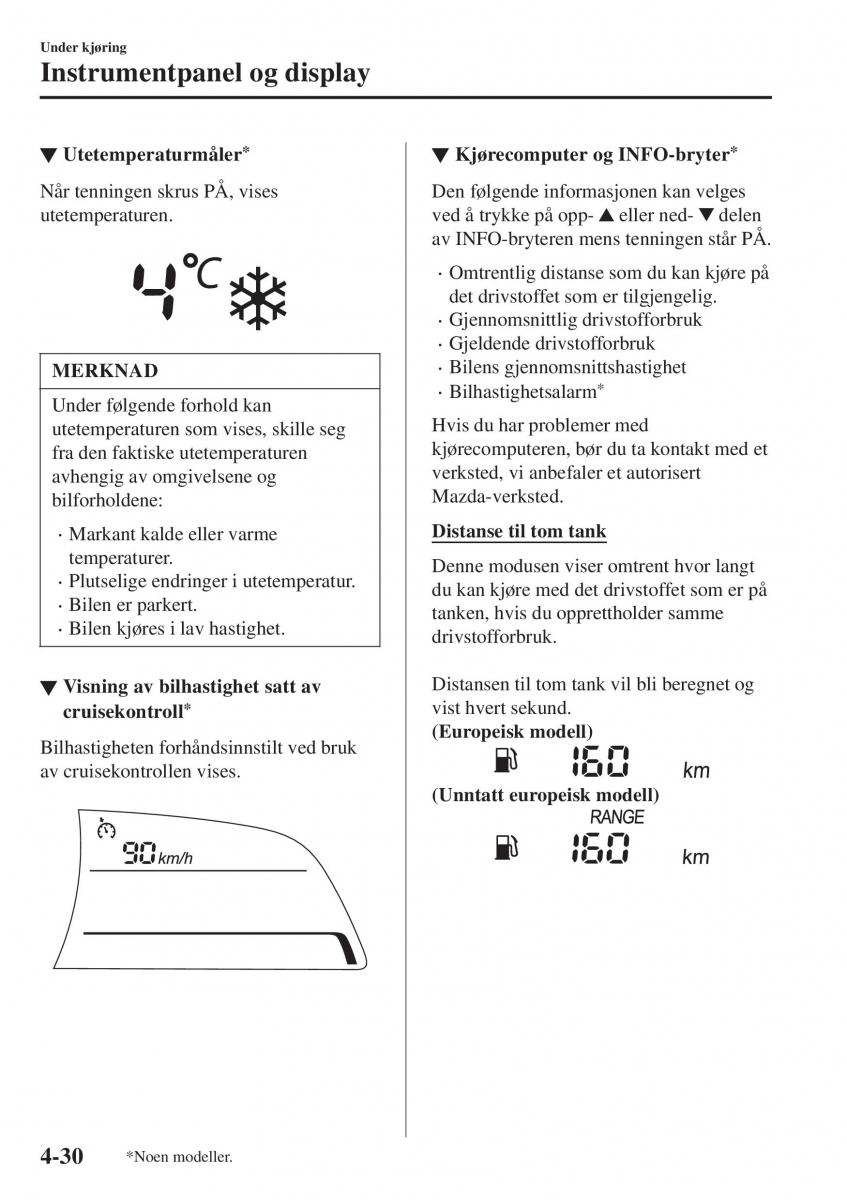 Mazda CX 3 bruksanvisningen / page 164