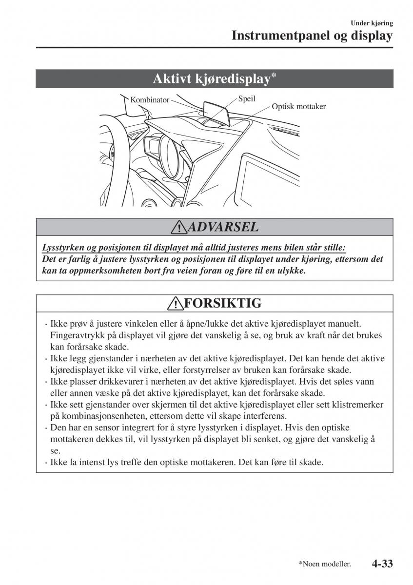 Mazda CX 3 bruksanvisningen / page 167