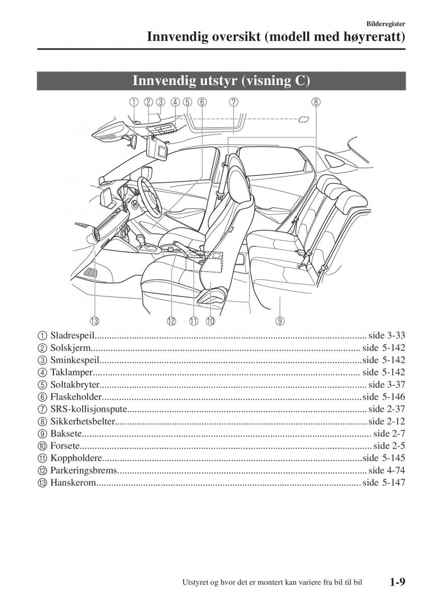 Mazda CX 3 bruksanvisningen / page 19